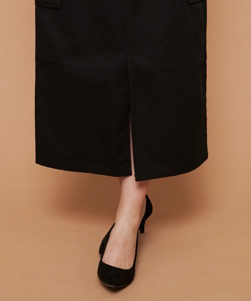 Arnold Palmer(アーノルドパーマー)の「ベルトセット ワークナロースカート(スカート・レディース・ブラック/ベージュ・S/M/L)」の7枚目の写真