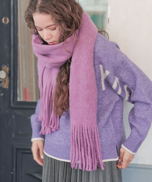 niko and...（ニコアンド）の「オリジナルラッセルストール（ストール/ショール・レディース・グリーン/ネイビー/パープル/アイボリー/イエロー・0）」の5枚目の写真