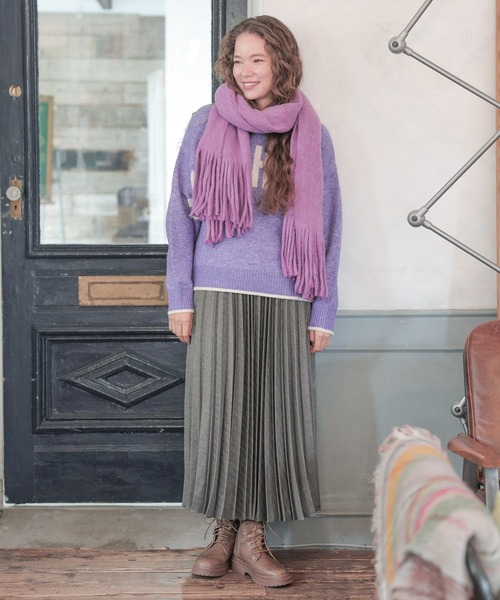 niko and...（ニコアンド）の「オリジナルラッセルストール（ストール/ショール・レディース・グリーン/ネイビー/パープル/アイボリー/イエロー・0）」の15枚目の写真