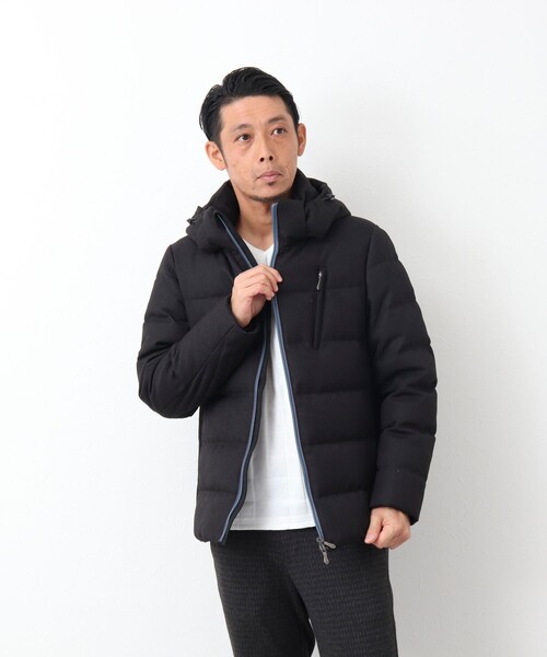 Stutostein Nolley's（シュテットシュタインノーリーズ）の「河田フェザー スリムダウンジャケット（ダウンジャケット/コート・メンズ・グレー/ブラック/ネイビー・S/M/L/XL）」の15枚目の写真