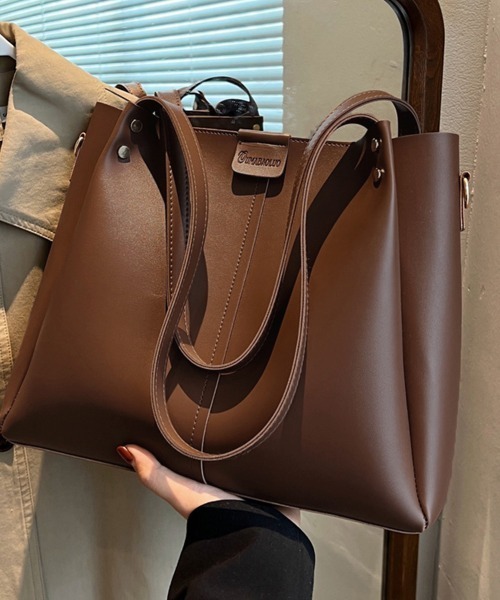 Miniministore（ミニミニストア）の「ショルダ ーバッグ 大容量 トートバッグ（ショルダーバッグ・レディース・ライトブラウン/アイボリー/ブラック/ブラウン・フリー）」の19枚目の写真