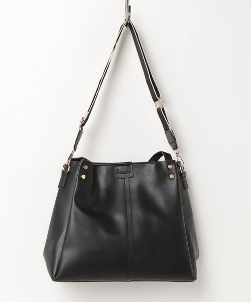 Miniministore（ミニミニストア）の「ショルダ ーバッグ 大容量 トートバッグ（ショルダーバッグ・レディース・ライトブラウン/アイボリー/ブラック/ブラウン・フリー）」の6枚目の写真