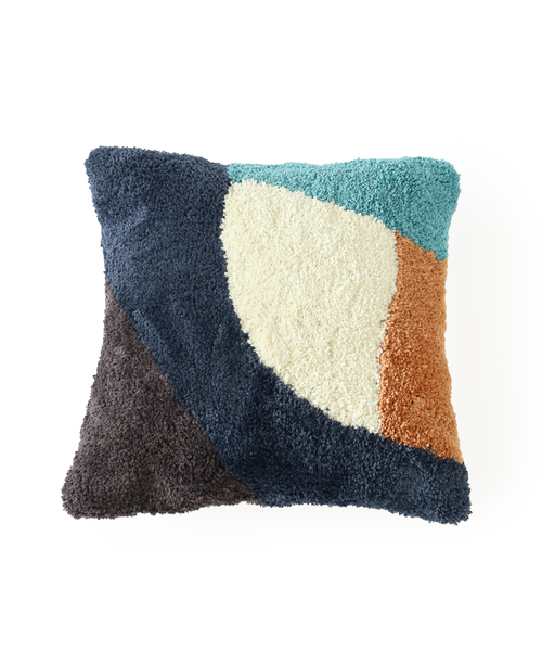 journal standard Furniture (ジャーナルスタンダードファニチャー)の「PICFAIR CUSHION ピクフェア クッションカバー 45cm(クッション/クッションカバー・レディース・ネイビー/イエロー・FREE)」の5枚目の写真