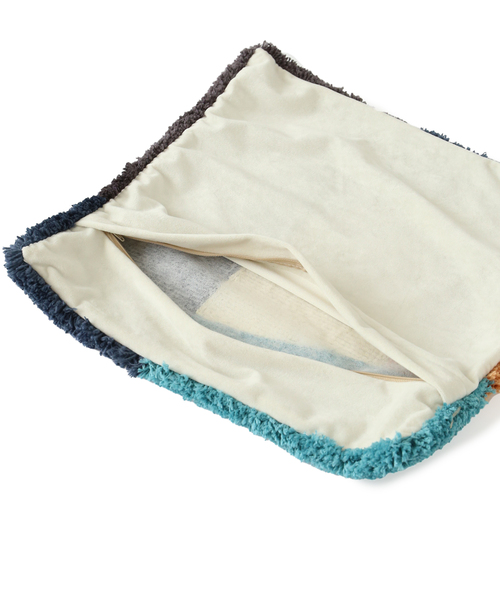 journal standard Furniture (ジャーナルスタンダードファニチャー)の「PICFAIR CUSHION ピクフェア クッションカバー 45cm(クッション/クッションカバー・レディース・ネイビー/イエロー・FREE)」の9枚目の写真