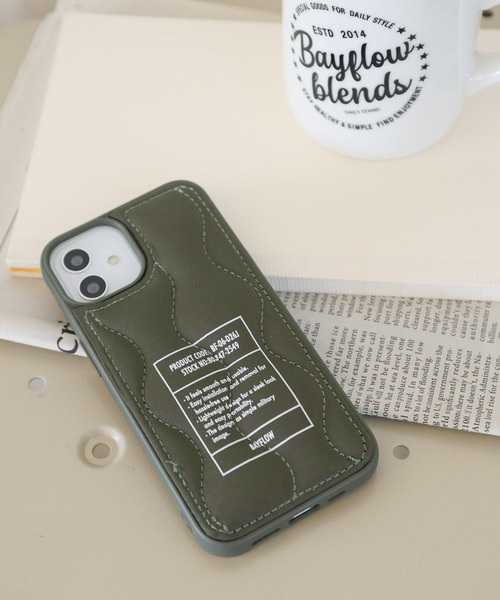 BAYFLOW（ベイフロー）の「ポリカーボネート　TPU　ポリエステル（スマホケース/カバー・レディース・ブラック/カーキ・0）」の2枚目の写真