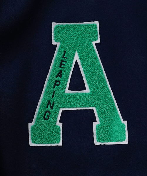 MinoriTY(マイノリティ)の「【MinoriTY】サガラ刺繍オーバーサイズスタジャン ビッグシルエット メンズ アウター 冬服 ルーズシルエット(スタジャン・メンズ・ブラック/ベージュ/ネイビー/グリーン・M/L)」の11枚目の写真