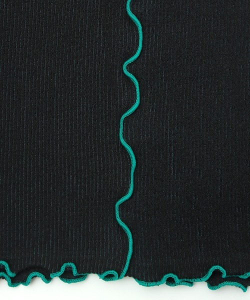 チチカカ（チチカカ）の「リブボトルネックＴシャツ（Tシャツ/カットソー・レディース・ブラック/イエロー/グリーン・FREE）」の13枚目の写真