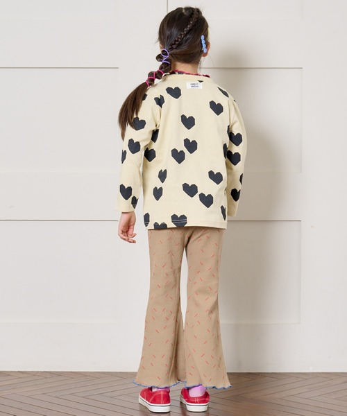 HOGAN RANCH WEAR（ホーガンランチウエア）の「ワッフルメローフレアーパンツ（80～150cm）（その他パンツ・キッズ・ベージュ/オフホワイト/ブラック・100/110/120/130/140/150/80/90）」の6枚目の写真