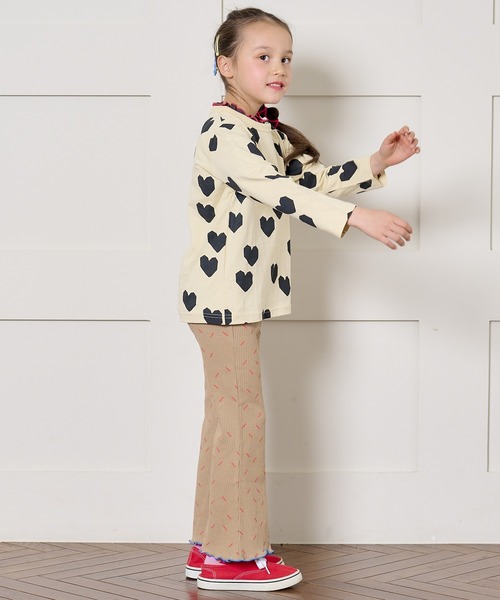 HOGAN RANCH WEAR（ホーガンランチウエア）の「ワッフルメローフレアーパンツ（80～150cm）（その他パンツ・キッズ・ベージュ/オフホワイト/ブラック・100/110/120/130/140/150/80/90）」の10枚目の写真