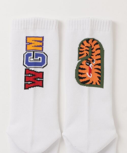 A BATHING APE(アベイシングエイプ)の「SHARK SOCKS M(ソックス/靴下・メンズ・ブラック/ホワイト/グレー・LARGE/MEDIUM)」の11枚目の写真