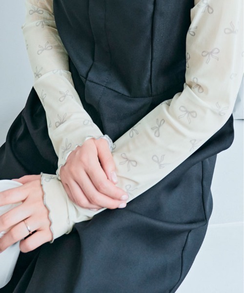SHOOP MIKA LONG SLEEVE TOP メッシュトップス シアー シアー