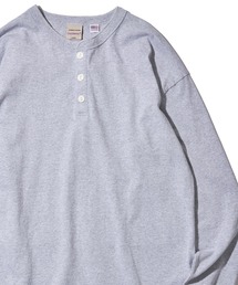 Goodwear（グッドウェア）の「【Goodwear/グッドウェア】7.6オンス USAコットン ヘンリーネックロングスリーブTシャツ（Tシャツ/カットソー）」