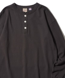 【Goodwear/グッドウェア】7.6オンス USAコットン ヘンリーネックロングスリーブTシャツ