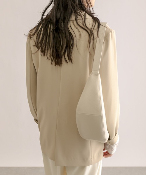 RIVE DROITE（リヴドロワ）の「ツイルテーラードジャケット（テーラードジャケット・レディース・ベージュ/ネイビー・FREE）」の8枚目の写真