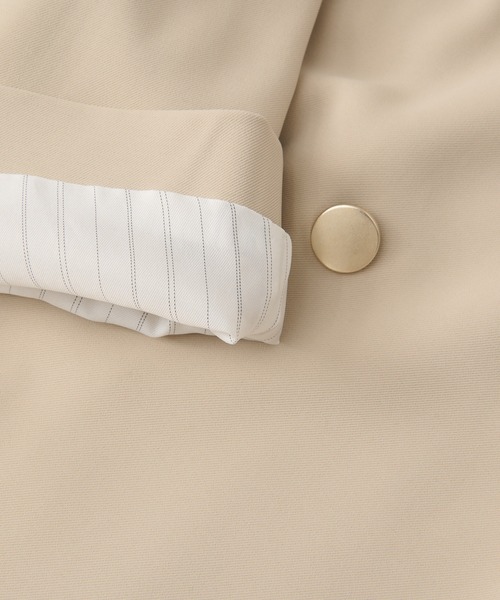 RIVE DROITE（リヴドロワ）の「ツイルテーラードジャケット（テーラードジャケット・レディース・ベージュ/ネイビー・FREE）」の10枚目の写真