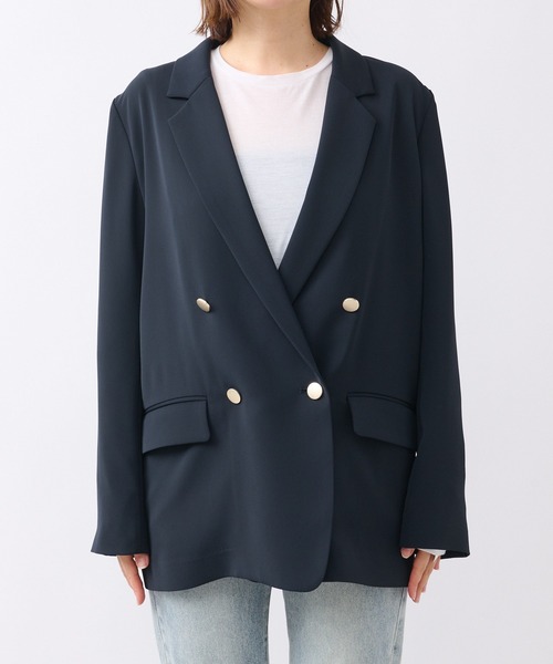 RIVE DROITE（リヴドロワ）の「ツイルテーラードジャケット（テーラードジャケット・レディース・ベージュ/ネイビー・FREE）」の19枚目の写真