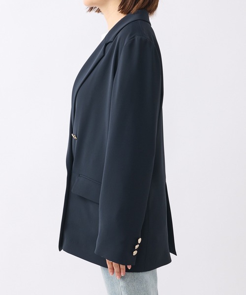 RIVE DROITE（リヴドロワ）の「ツイルテーラードジャケット（テーラードジャケット・レディース・ベージュ/ネイビー・FREE）」の20枚目の写真