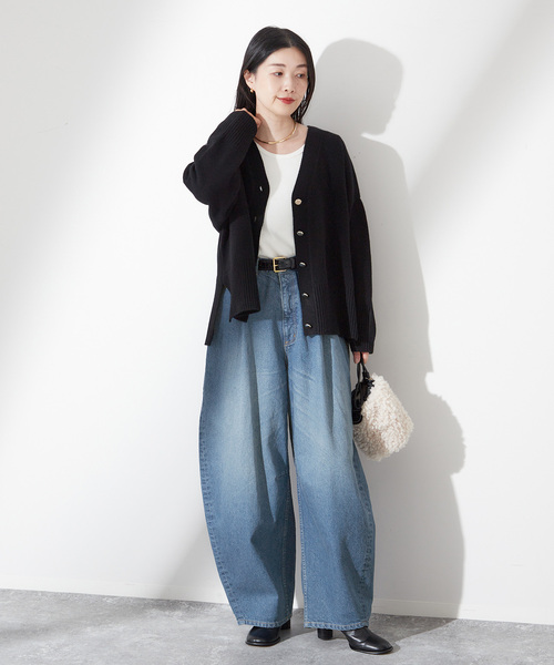 JOURNAL STANDARD ダークグレー デニムパンツ 追加》デニムカーブパンツ（デニムパンツ）｜journal standard L