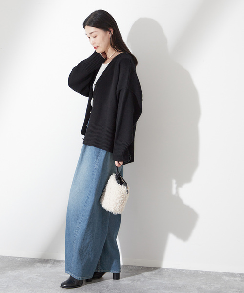 journal standard L'essage（ジャーナルスタンダードレサージュ）の「《追加》デニムカーブパンツ（デニムパンツ・レディース・サックスブルー/ネイビー・36/38）」の14枚目の写真