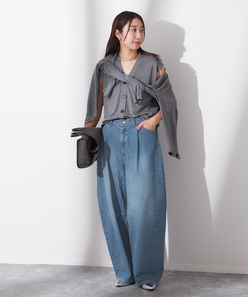 journal standard L'essage（ジャーナルスタンダードレサージュ）の「《追加》デニムカーブパンツ（デニムパンツ・レディース・サックスブルー/ネイビー・36/38）」の17枚目の写真