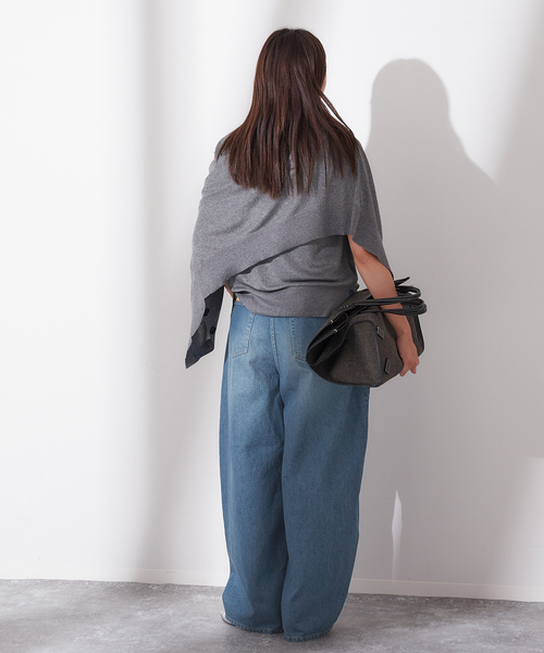 journal standard L'essage（ジャーナルスタンダードレサージュ）の「《追加》デニムカーブパンツ（デニムパンツ・レディース・サックスブルー/ネイビー・36/38）」の19枚目の写真