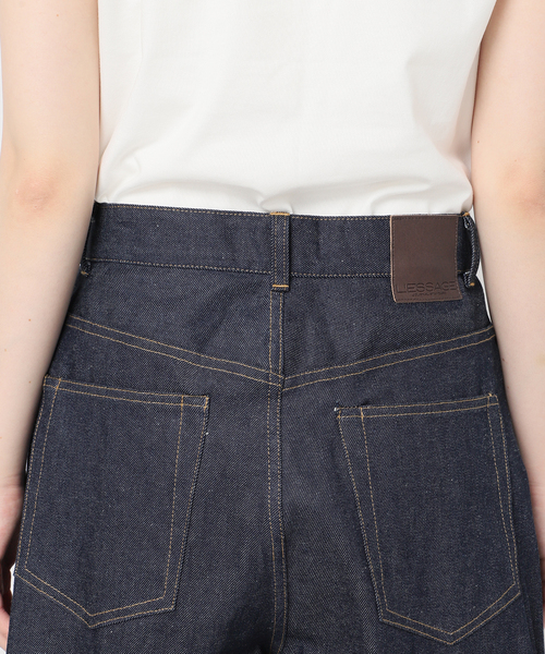 【ジャーナルスタンダード レサージュ】 デニムカーブパンツ インディゴ 38 journal standard L'essage（ジャーナルスタンダードレサージュ