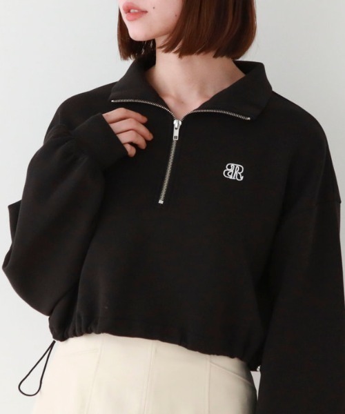 archives（アルシーヴ）の「ハーフZIPダンボールプルオーバー（Tシャツ/カットソー・レディース・オフホワイト/ブラック/アイボリー・MEDIUM）」の21枚目の写真
