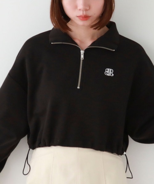 archives（アルシーヴ）の「ハーフZIPダンボールプルオーバー（Tシャツ/カットソー・レディース・オフホワイト/ブラック/アイボリー・MEDIUM）」の22枚目の写真