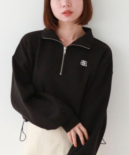 archives（アルシーヴ）の「ハーフZIPダンボールプルオーバー（Tシャツ/カットソー・レディース・オフホワイト/ブラック/アイボリー・MEDIUM）」の20枚目の写真
