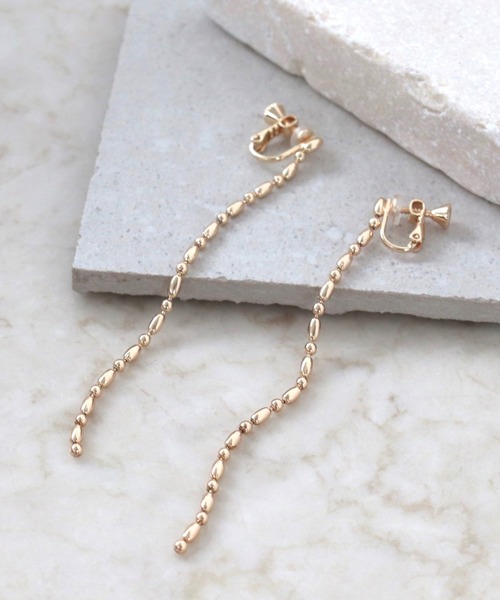 ロングチェーンイヤリング（イヤリング）｜Three Four Time（スリー