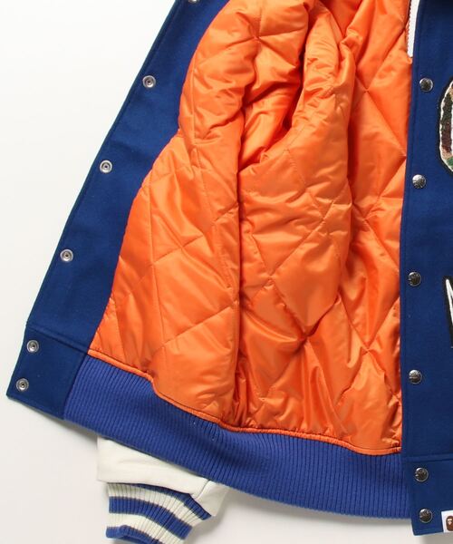 A BATHING APE(アベイシングエイプ)の「BAPE VARSITY JACKET(スタジャン・メンズ・ブルー/ブラック・XX-LARGE/X-LARGE/MEDIUM/LARGE/SMALL)」の18枚目の写真