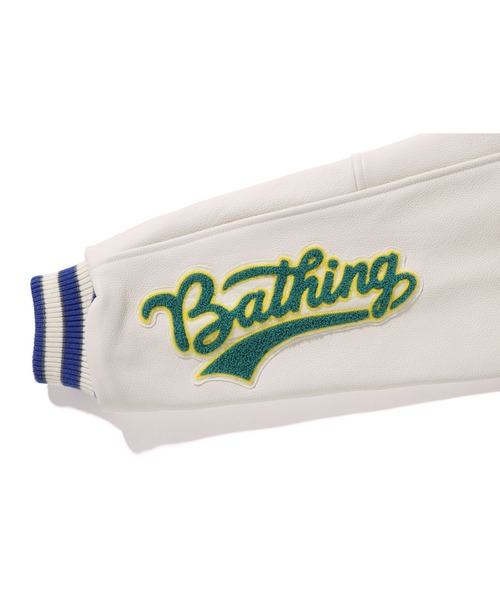 A BATHING APE(アベイシングエイプ)の「BAPE VARSITY JACKET(スタジャン・メンズ・ブルー/ブラック・XX-LARGE/X-LARGE/MEDIUM/LARGE/SMALL)」の12枚目の写真