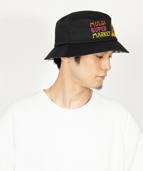 レア MULGA モルガ x CA4LA カシラ バケットハット ブラック MULGA