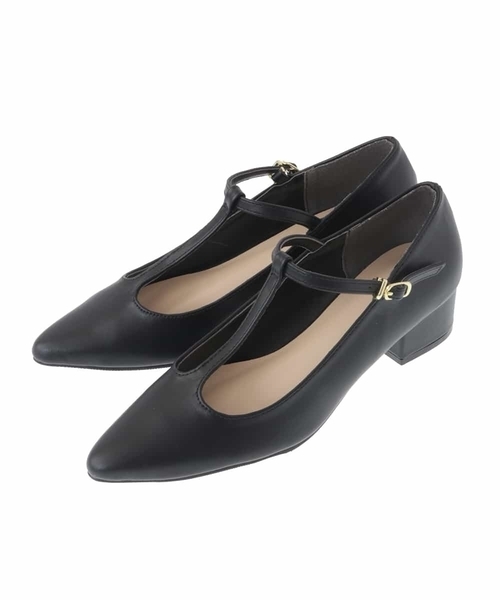 a.v.v（アーヴェヴェ）の「Tストラップパンプス（パンプス・レディース・ブラック・22.5/23.5/24.5）」の8枚目の写真