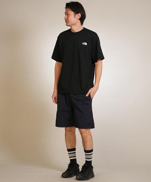 THE NORTH FACE(ザノースフェイス)の「THE NORTH FACE ザ・ノース・フェイス 半袖 Tシャツ ショートスリーブバンダナスクエアロゴティー NT32446(Tシャツ/カットソー・メンズ・ブラック/グレー/グレイッシュブルー/ホワイト/スモークグレー/ブラック×ブラック/ホワイト×ブラック/ネイビー/ダークパープル/グレー×サックスブルー・XL/L/M/S/XXL)」の22枚目の写真