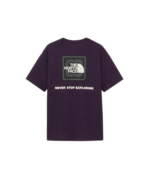 THE NORTH FACE(ザノースフェイス)の「THE NORTH FACE ザ・ノース・フェイス 半袖 Tシャツ ショートスリーブバンダナスクエアロゴティー NT32446(Tシャツ/カットソー・メンズ・ブラック/グレー/グレイッシュブルー/ホワイト/スモークグレー/ブラック×ブラック/ホワイト×ブラック/ネイビー/ダークパープル/グレー×サックスブルー・XL/L/M/S/XXL)」の14枚目の写真