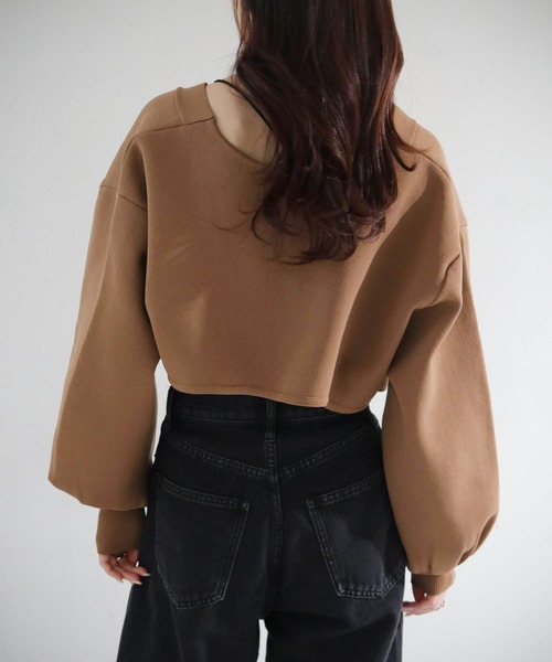 cheriella（シェリエラ）の「【cheriella】WEB限定前後2WAYカシュクールニット（完売）（ニット/セーター・レディース・ライトグレー/ブラウン/グリーン/アイボリー/ブラック/ブルー・M）」の18枚目の写真