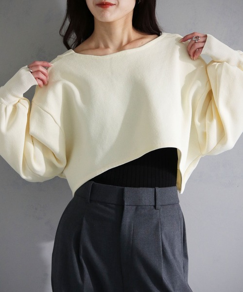 cheriella（シェリエラ）の「【cheriella】WEB限定前後2WAYカシュクールニット（完売）（ニット/セーター・レディース・ライトグレー/ブラウン/グリーン/アイボリー/ブラック/ブルー・M）」の15枚目の写真