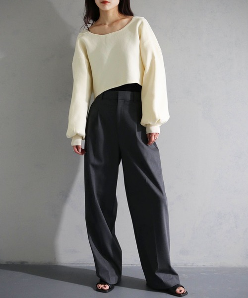 cheriella（シェリエラ）の「【cheriella】WEB限定前後2WAYカシュクールニット（完売）（ニット/セーター・レディース・ライトグレー/ブラウン/グリーン/アイボリー/ブラック/ブルー・M）」の11枚目の写真