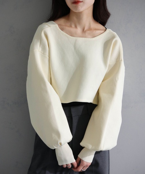 cheriella（シェリエラ）の「【cheriella】WEB限定前後2WAYカシュクールニット（完売）（ニット/セーター・レディース・ライトグレー/ブラウン/グリーン/アイボリー/ブラック/ブルー・M）」の13枚目の写真