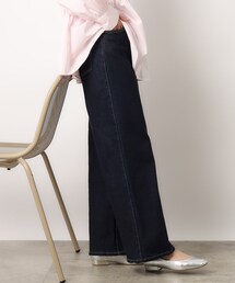 OPAQUE.CLIP | ストレッチバギーデニム／オーガニックコットン混【洗濯機洗い可】(デニムパンツ)