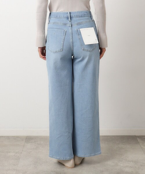 OPAQUE.CLIP(オペークドットクリップ)の「◆ストレッチバギーデニム/オーガニックコットン混【洗濯機洗い可】(デニムパンツ・レディース・ライトブルー/ホワイト/ネイビー・34/36/38/40/42)」の19枚目の写真