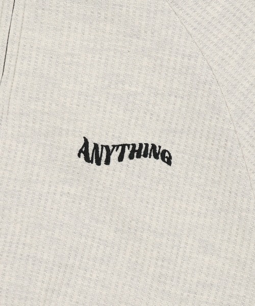 SPINNS（スピンズ）の「Wジップワンポイント刺繍 ワッフル素材ラインジャージ（ジャージ・レディース・チャコール/オートミール/アイボリー・ONESIZE）」の21枚目の写真