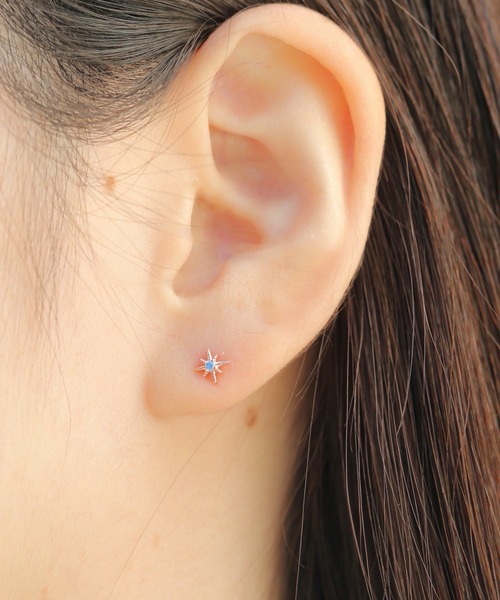 Peony(ピオニー)の「【Peony/ピオニー】/キラキラモチーフ ワンポイントピアス(ピアス(片耳用)・レディース・F/D/B/A/C/E・FREE)」の6枚目の写真