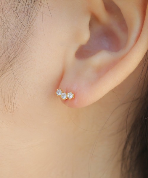 Peony(ピオニー)の「【Peony/ピオニー】/キラキラモチーフ ワンポイントピアス(ピアス(片耳用)・レディース・F/D/B/A/C/E・FREE)」の19枚目の写真