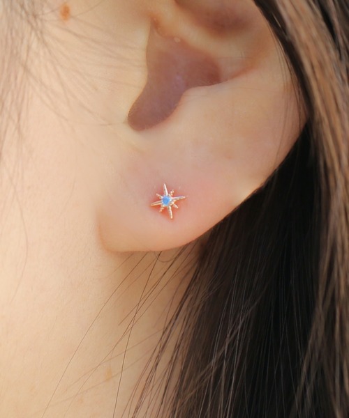 Peony(ピオニー)の「【Peony/ピオニー】/キラキラモチーフ ワンポイントピアス(ピアス(片耳用)・レディース・F/D/B/A/C/E・FREE)」の14枚目の写真