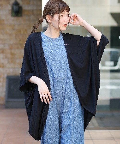 チチカカ（チチカカ）の「サラサラテレコカーディガン（カーディガン/ボレロ・レディース・オレンジ/カーキ/ベージュ/ブラック・FREE）」の2枚目の写真