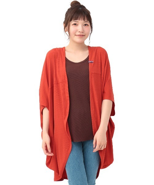 チチカカ（チチカカ）の「サラサラテレコカーディガン（カーディガン/ボレロ・レディース・オレンジ/カーキ/ベージュ/ブラック・FREE）」の19枚目の写真