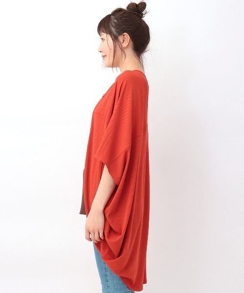 チチカカ（チチカカ）の「サラサラテレコカーディガン（カーディガン/ボレロ・レディース・オレンジ/カーキ/ベージュ/ブラック・FREE）」の20枚目の写真