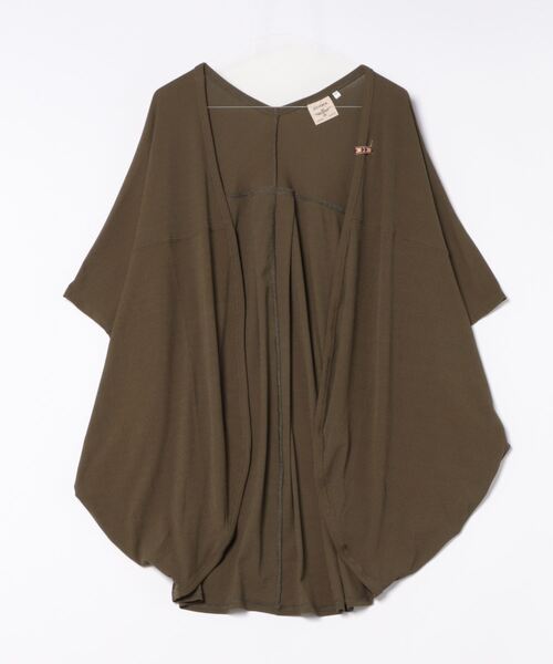 チチカカ（チチカカ）の「サラサラテレコカーディガン（カーディガン/ボレロ・レディース・オレンジ/カーキ/ベージュ/ブラック・FREE）」の6枚目の写真